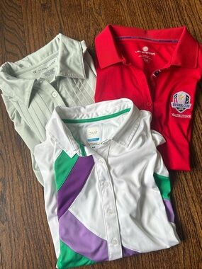 Women’s Golf Shirts ( set of 3 ) Size M excellent condition